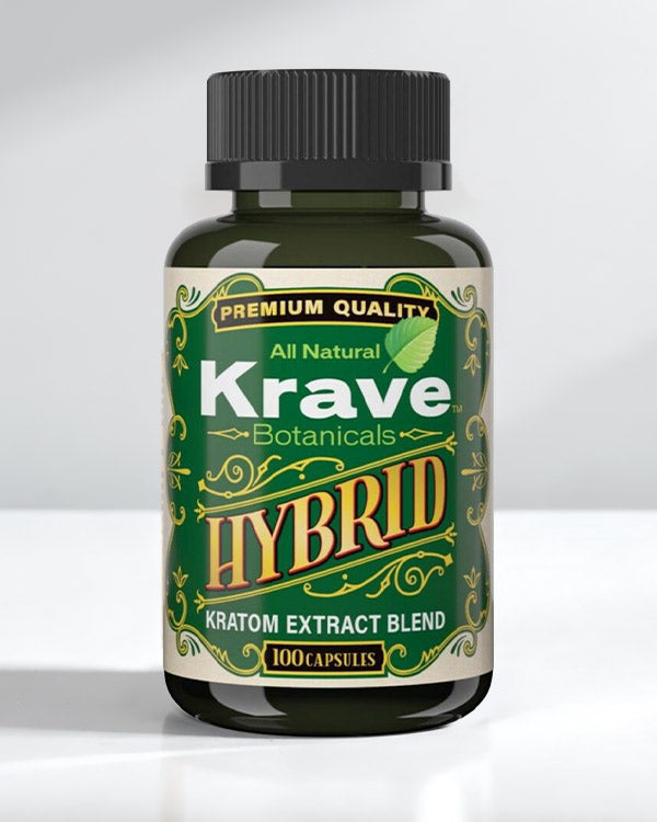 Krave Kratom - Kratom Extract Hybrid Capsules